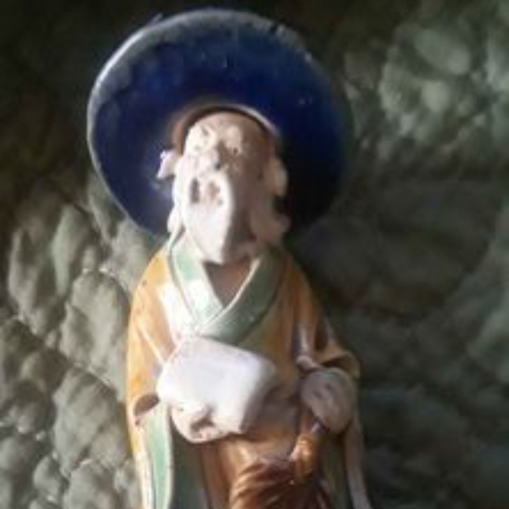 Antique Chinese Mudman figure